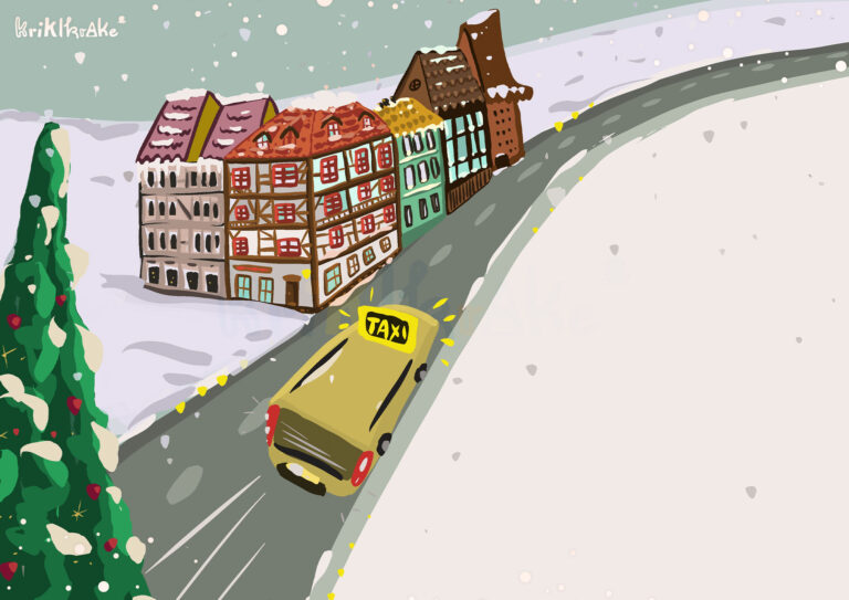 Erfurt Weihnachten Illustration