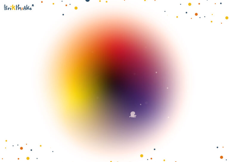 Farbpalette der Grundfarben Rot Gelb und Blau