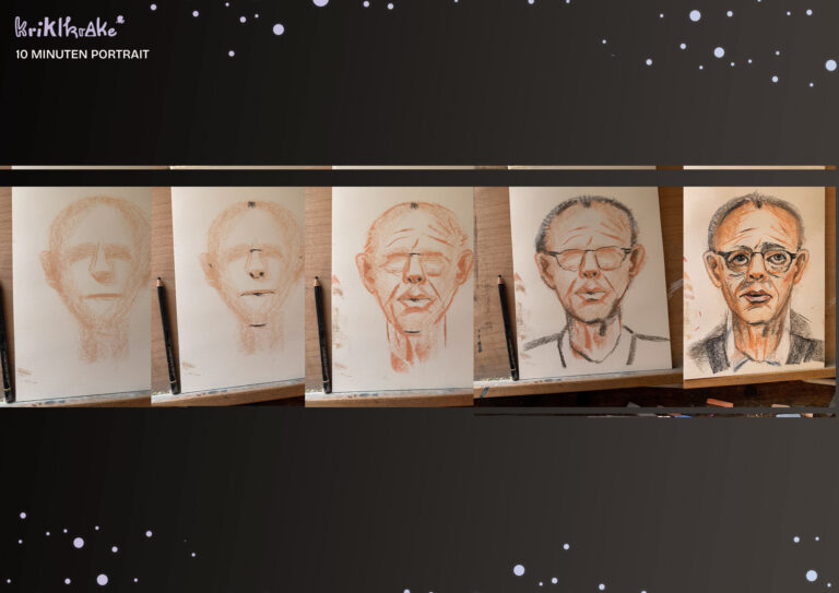 Zehn Miuten Portrait Schritte